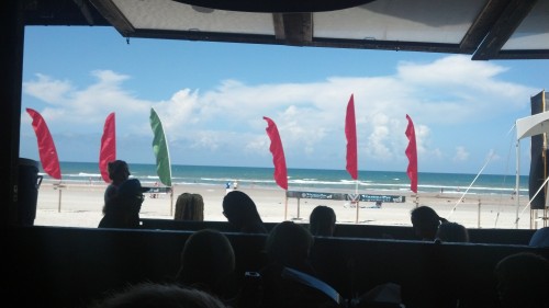 window onto beach