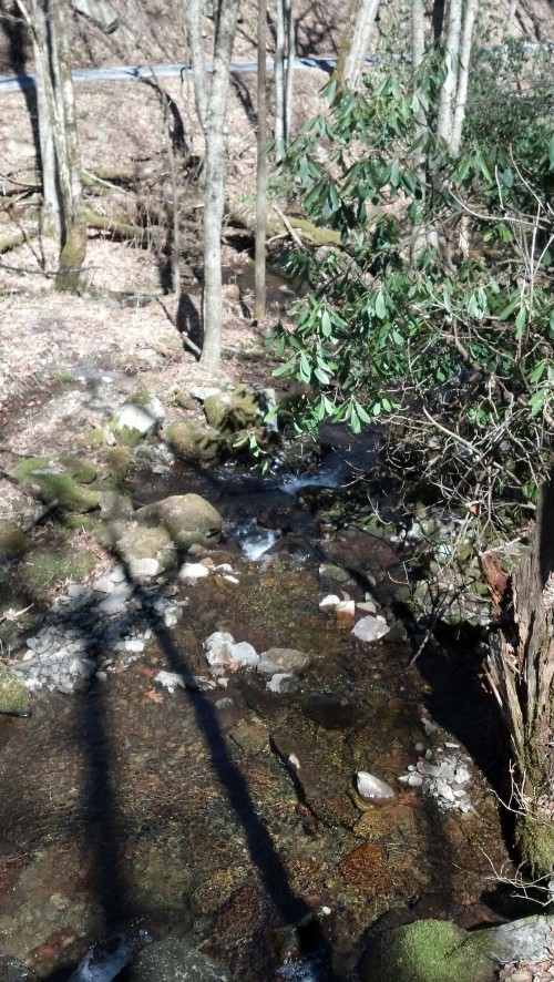 No pavement here. More gravel behind me.