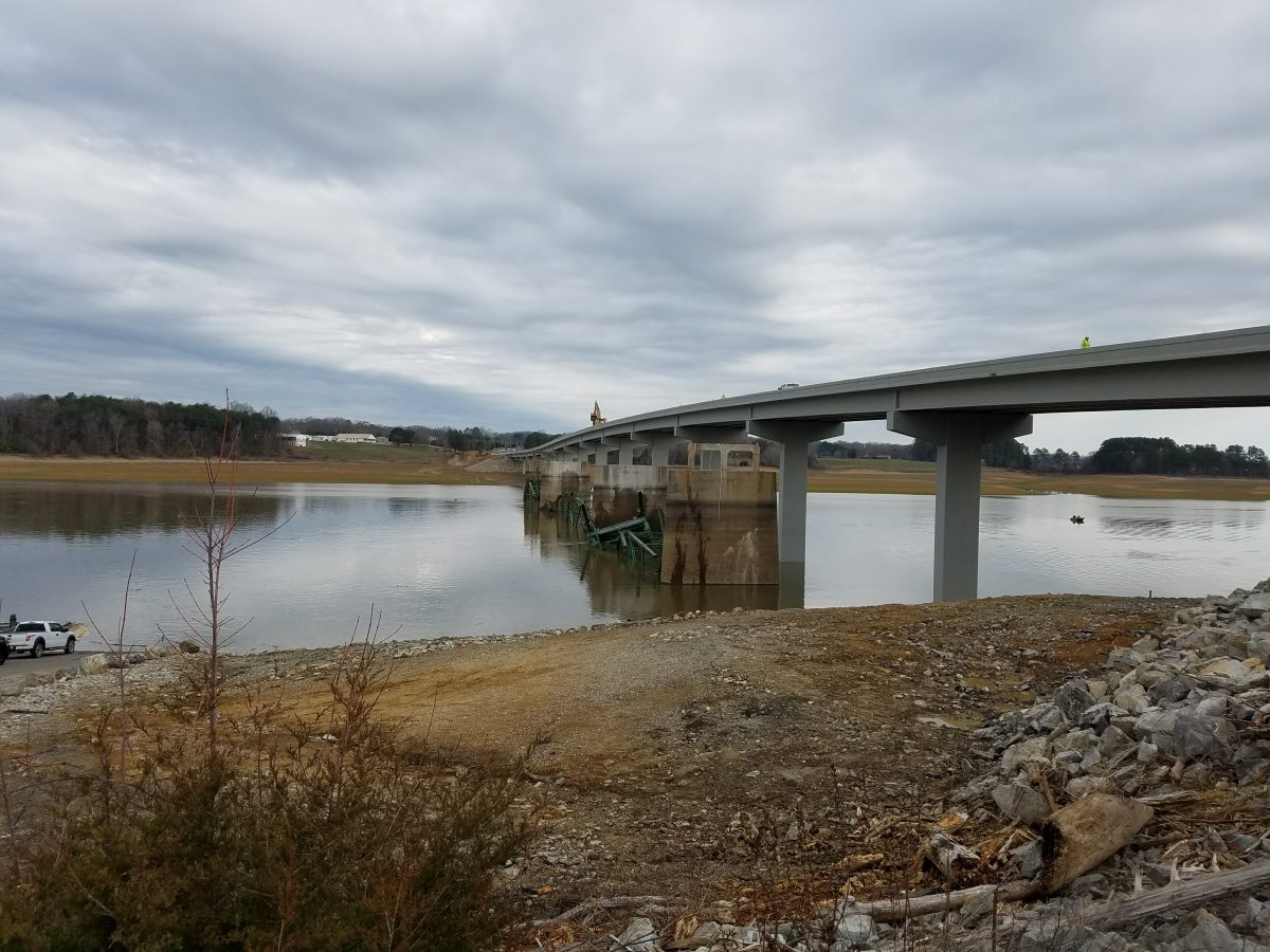 With a bang the old Walter’s Bridge was down.